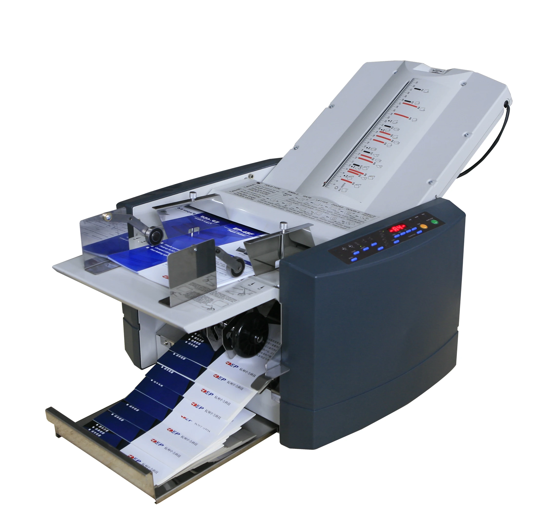 EP-45F Fully Automatic Folding Machine for Paper of Different Sizes and Thicknesses
EP-45F Fully Automatic Folding Machine for Paper of Different Sizes and Thicknesses