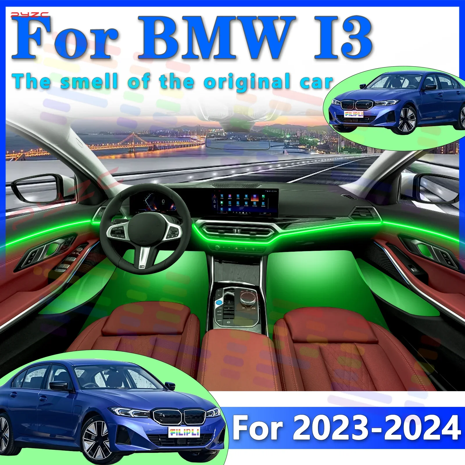 For BMW I3 3rd Gen Car Interior Acrylic LED Environmental Lighting Strip 64Color APP to Improve Driving Feel
For BMW I3 3rd Gen Car Interior Acrylic LED Environmental Lighting Strip 64Color APP to Improve Driving Feel