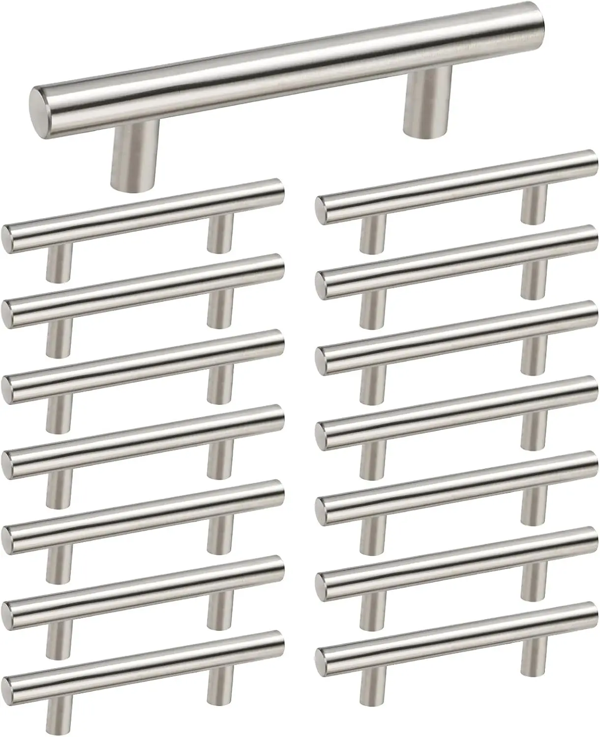 15 Pack Brushed Nickel Cabinet Pulls 3 Inch Handles Stainless Steel Cabinet Hardware for Kitchen and Bathroom Cabinets
15 Pack Brushed Nickel Cabinet Pulls 3 Inch Handles Stainless Steel Cabinet Hardware for Kitchen and Bathroom Cabinets