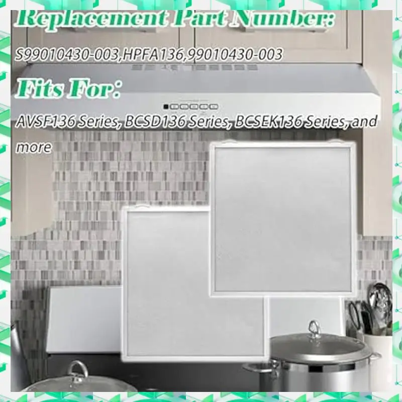 FIZP 2Pcs S99010430-003,HPFA136 Grease Range Hood Filters For Broan Nutone Kitchen Exhaust Fan Filter Replace 99010430-003
FIZP 2Pcs S99010430-003,HPFA136 Grease Range Hood Filters For Broan Nutone Kitchen Exhaust Fan Filter Replace 99010430-003