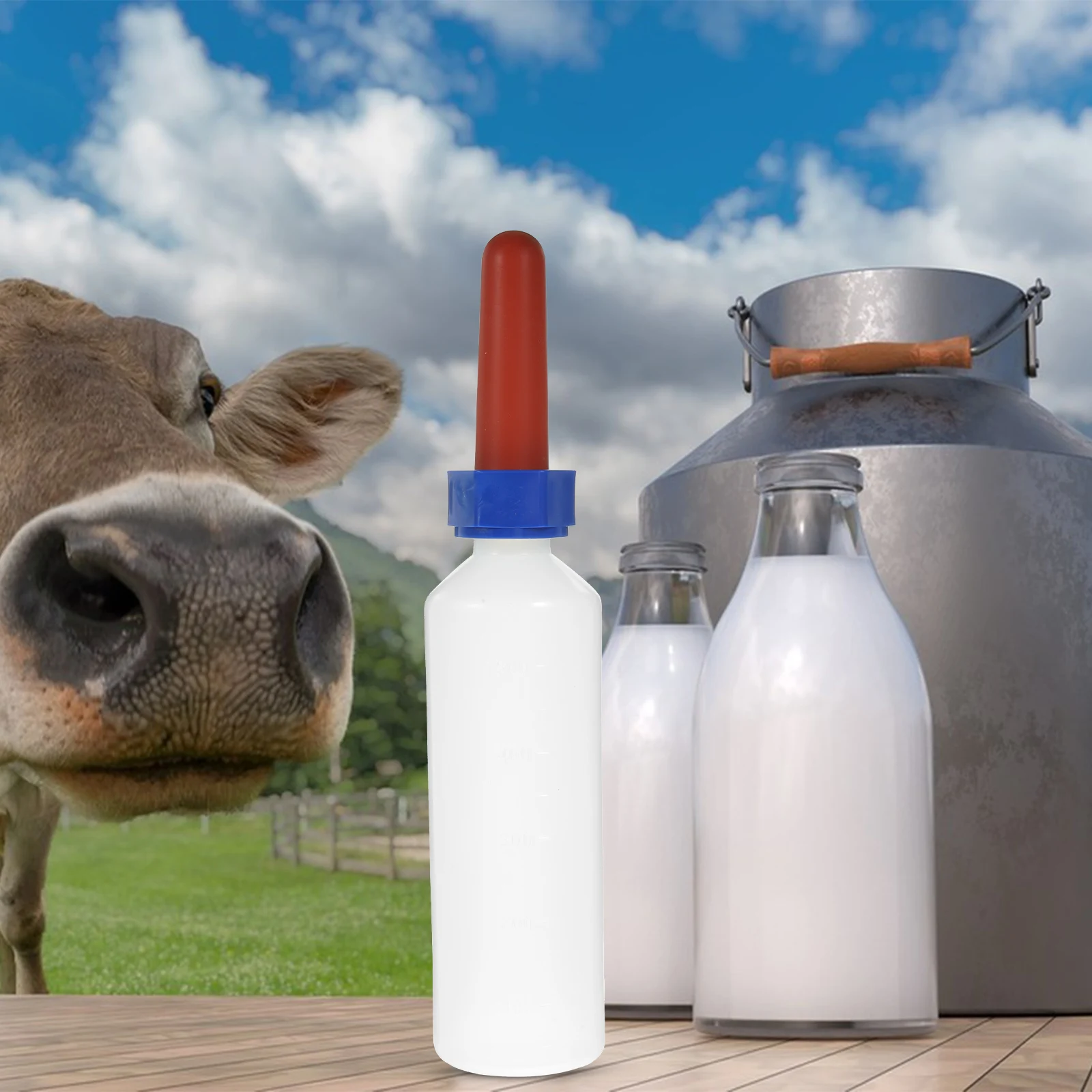 Calf Thickened Silicone Milk Feeding Bottle Large Volume Nursing Tool for Sheep Cow Livestock Calf Feeding Bottle
Calf Thickened Silicone Milk Feeding Bottle Large Volume Nursing Tool for Sheep Cow Livestock Calf Feeding Bottle