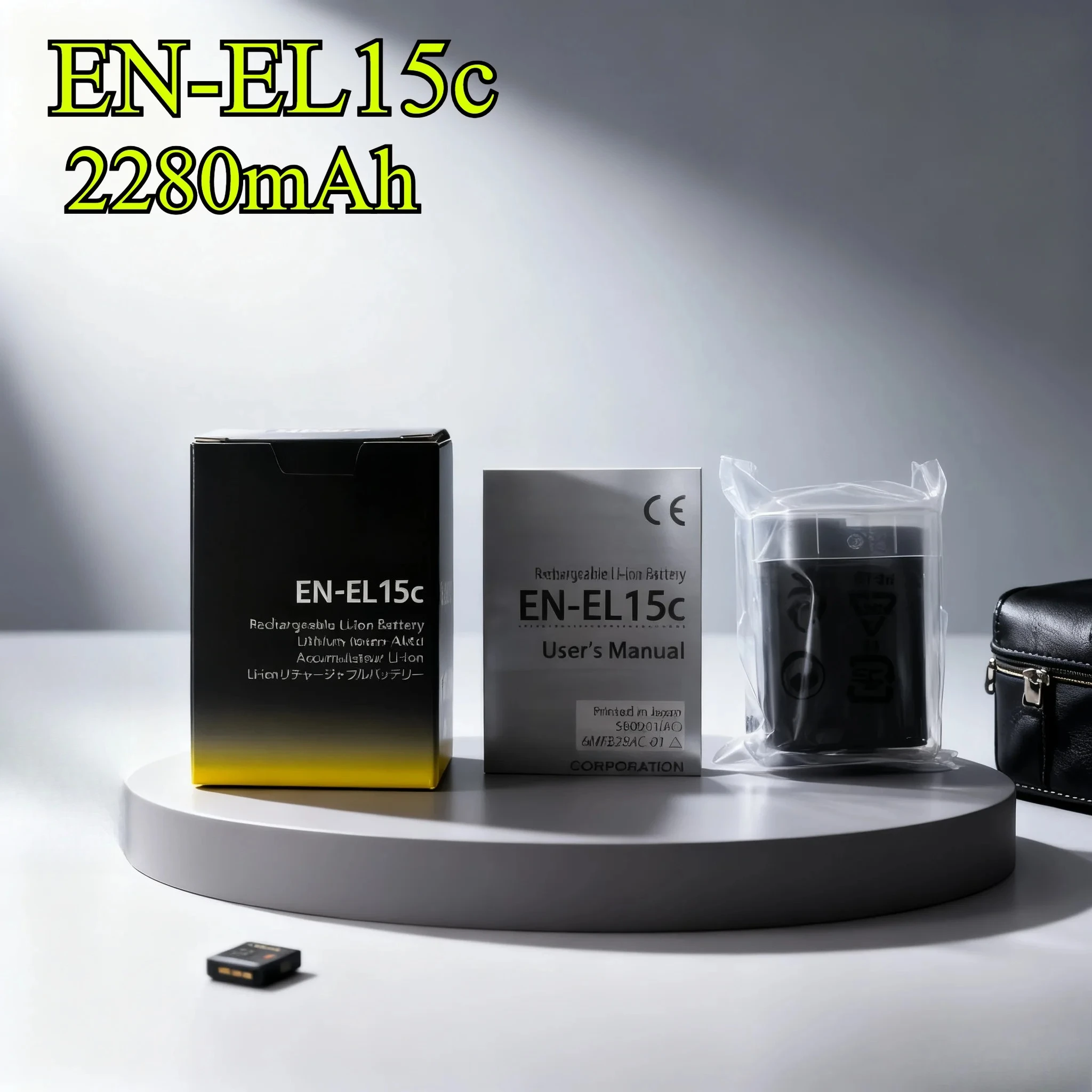 2280mAh EN-EL15c Replacement Battery for Nikon Z5/Z6/Z7 II/D850/D810/D780/D610 Li-ion Power Cell with Long Lasting Performance
2280mAh EN-EL15c Replacement Battery for Nikon Z5/Z6/Z7 II/D850/D810/D780/D610 Li-ion Power Cell with Long Lasting Performance