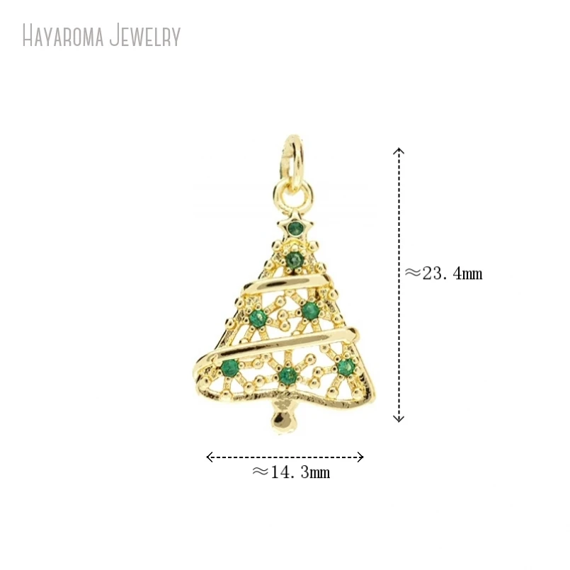 5Pcs Plant Christmas Tree Gold Color Copper Jewelry Pendant Metal Wholesale Charms PM53230
5Pcs Plant Christmas Tree Gold Color Copper Jewelry Pendant Metal Wholesale Charms PM53230