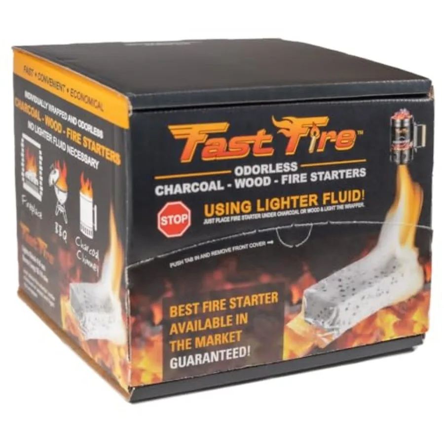 Odorless Fire Starter Cubes Individually Wrapped Cubes for Grills, Fire Pits, Charcoal Chimneys, Camping and Indoor Fireplaces
Odorless Fire Starter Cubes Individually Wrapped Cubes for Grills, Fire Pits, Charcoal Chimneys, Camping and Indoor Fireplaces