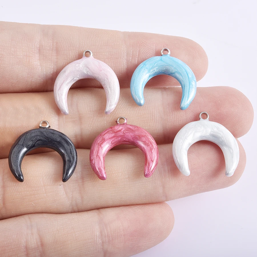 7Pcs/Lot Handmade Frech Moon Colorful Pendant Stainless Steel Charms For Making Stylish DIY Waterproof Accessories Bracelet
7Pcs/Lot Handmade Frech Moon Colorful Pendant Stainless Steel Charms For Making Stylish DIY Waterproof Accessories Bracelet