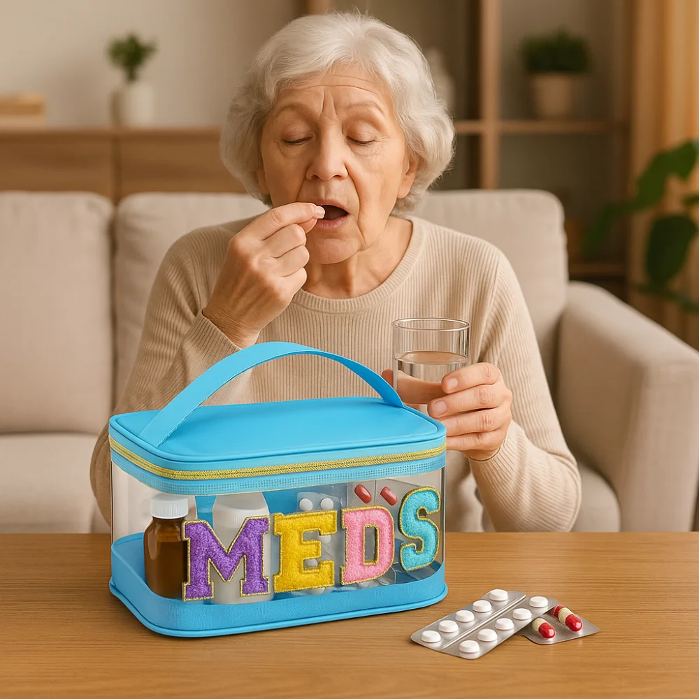 Waterproof Embroidery Cosmetic Bag PVC Large Capacity Transparent Wash Bags with Handle Letter Patches Medicine Storage Bag
Waterproof Embroidery Cosmetic Bag PVC Large Capacity Transparent Wash Bags with Handle Letter Patches Medicine Storage Bag