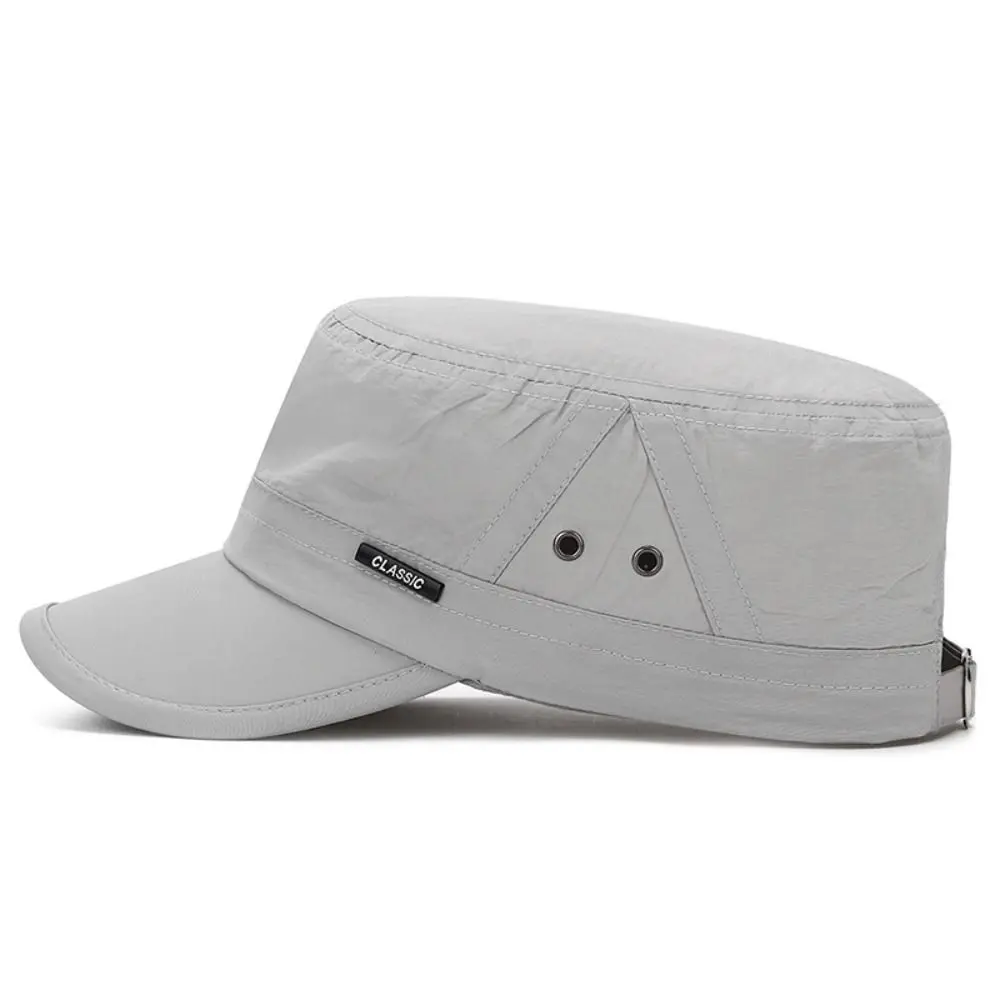 Spring Summer Anti-UV Baseball Cap Breathable Casual Cadet Hat Adjustable Outdoor Flat Top Cap Men
Spring Summer Anti-UV Baseball Cap Breathable Casual Cadet Hat Adjustable Outdoor Flat Top Cap Men
