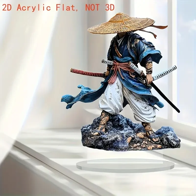 1pcs2D Flat Warrior Acrylic Statue - Traditional Warrior Art Double Sword Decoration, Home Decoration, Office Desk Decoration,
1pcs2D Flat Warrior Acrylic Statue - Traditional Warrior Art Double Sword Decoration, Home Decoration, Office Desk Decoration,