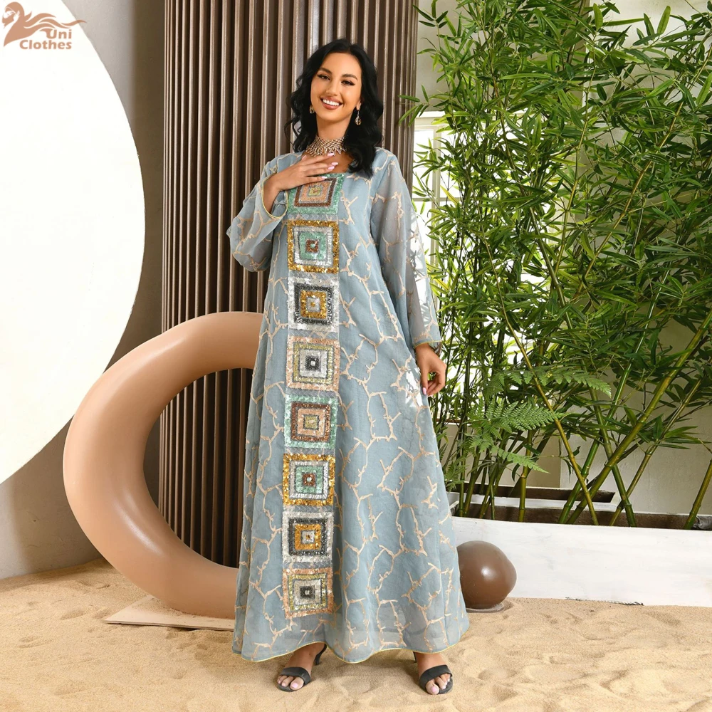 2025 Arabic Sequin Embroidery Abaya Dress for Woman Eid Caftan Marocain Dresses White Muslim Ramadan Islamic Clothes
2025 Arabic Sequin Embroidery Abaya Dress for Woman Eid Caftan Marocain Dresses White Muslim Ramadan Islamic Clothes