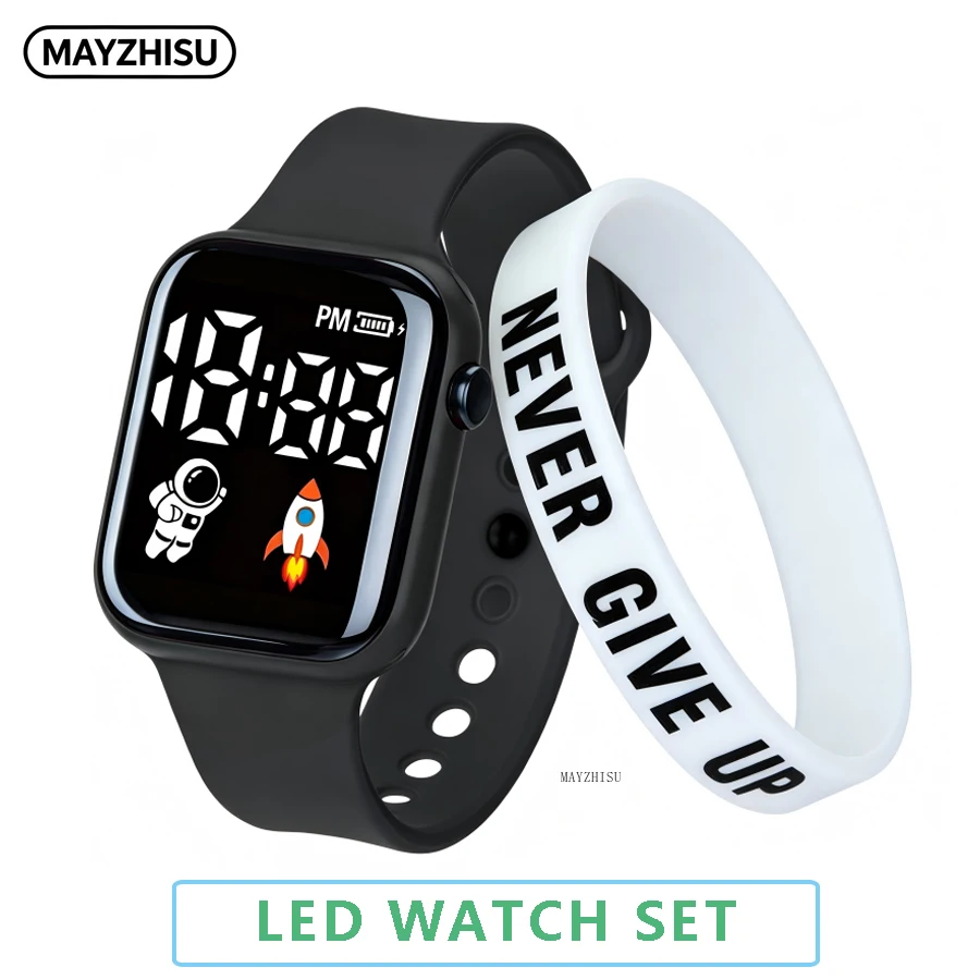 Fashion Student Watch Early-education Sports electronic Wristwatch Silicone Strap LED Digital Watches for Kids Boys Girls Gifts
Fashion Student Watch Early-education Sports electronic Wristwatch Silicone Strap LED Digital Watches for Kids Boys Girls Gifts