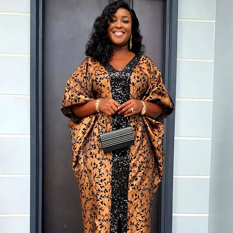 abayya Femme шикарное и элегантное африканское платье для вечеринки с V-образным вырезом и рукавами «летучая мышь» с блестками, свободное платье в пол, мусульманская мода в Дубае
abayya Femme шикарное и элегантное африканское платье для вечеринки с V-образным вырезом и рукавами «летучая мышь» с блестками, свободное платье в пол, мусульманская мода в Дубае