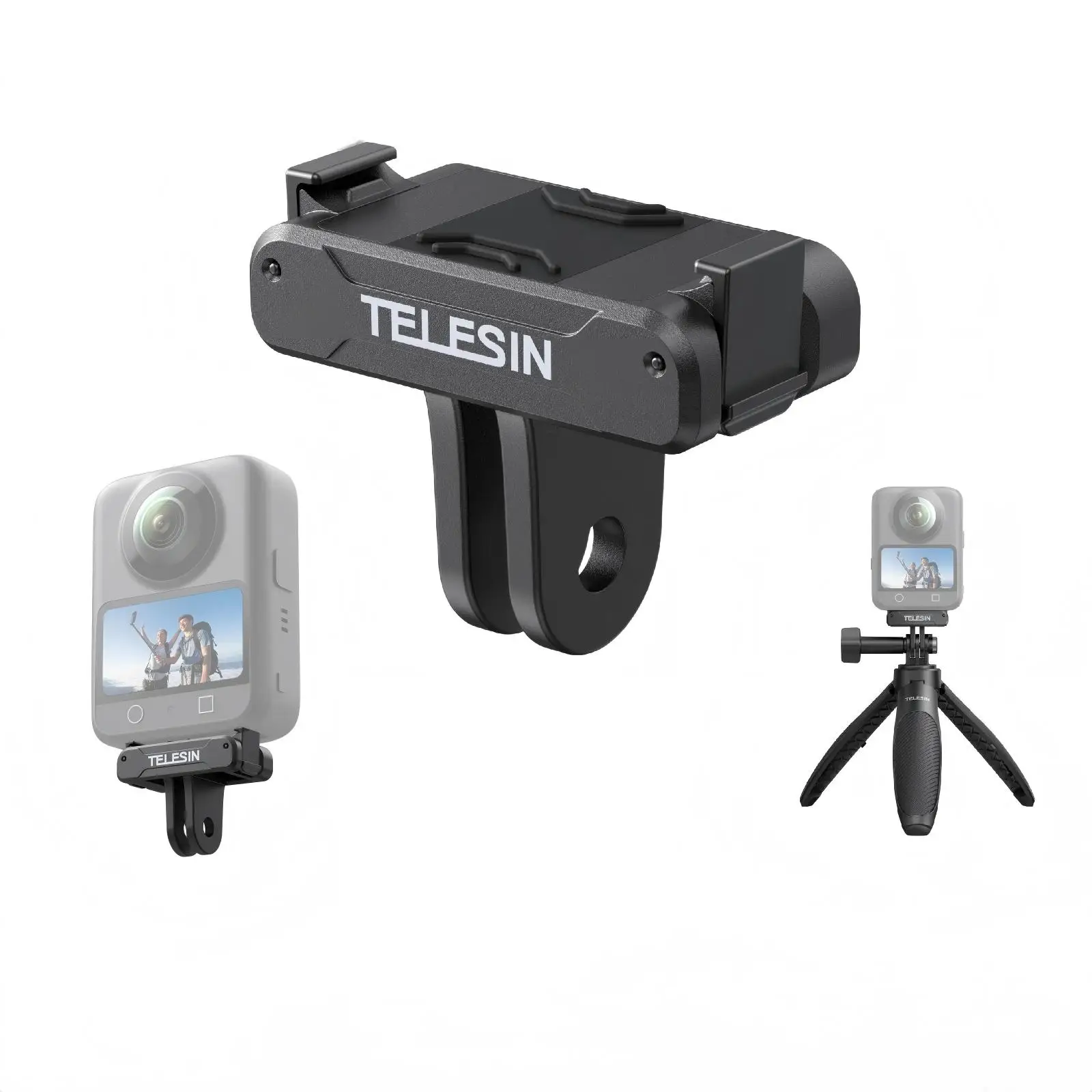TELESIN Magnetic Two Claw Adapter Action Camera Accessories For DJI OSMO 360 Qucik Release Aluminium Alloy Dual Claw Interface
TELESIN Magnetic Two Claw Adapter Action Camera Accessories For DJI OSMO 360 Qucik Release Aluminium Alloy Dual Claw Interface