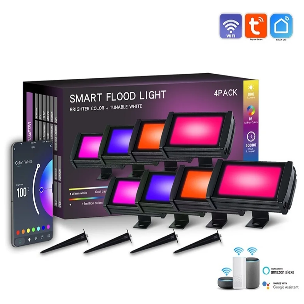 Smart Bluetooth APP RGB Floodlight Outdoor Led Projector IP67 Waterproof Foco Outdoor Lighting For Garden Courtyard Spotlight
Smart Bluetooth APP RGB Floodlight Outdoor Led Projector IP67 Waterproof Foco Outdoor Lighting For Garden Courtyard Spotlight