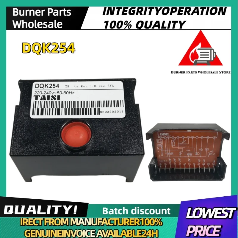 New Original DQK254 LMG21.384A171 Burner Sequence Controller Combustion Program Controller Industrial Burner Spare Parts
New Original DQK254 LMG21.384A171 Burner Sequence Controller Combustion Program Controller Industrial Burner Spare Parts