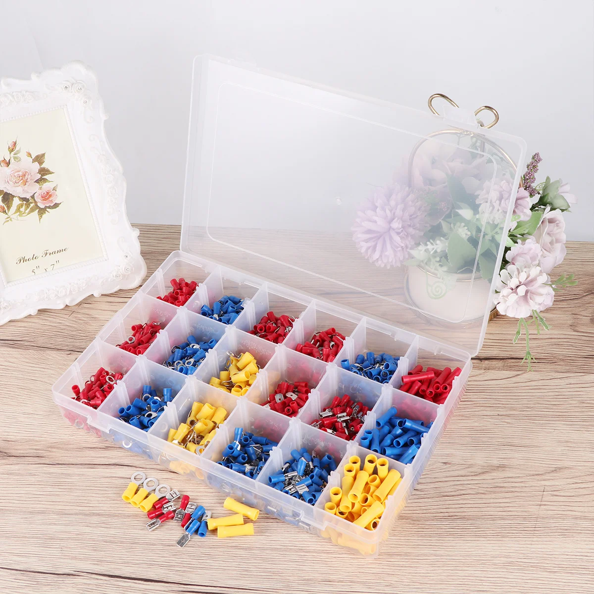 1300Pcs PVC Terminal Connector Heavy Duty Wire Cable Closed Ends Tubular Ring Connector for Professional Electrical
1300Pcs PVC Terminal Connector Heavy Duty Wire Cable Closed Ends Tubular Ring Connector for Professional Electrical