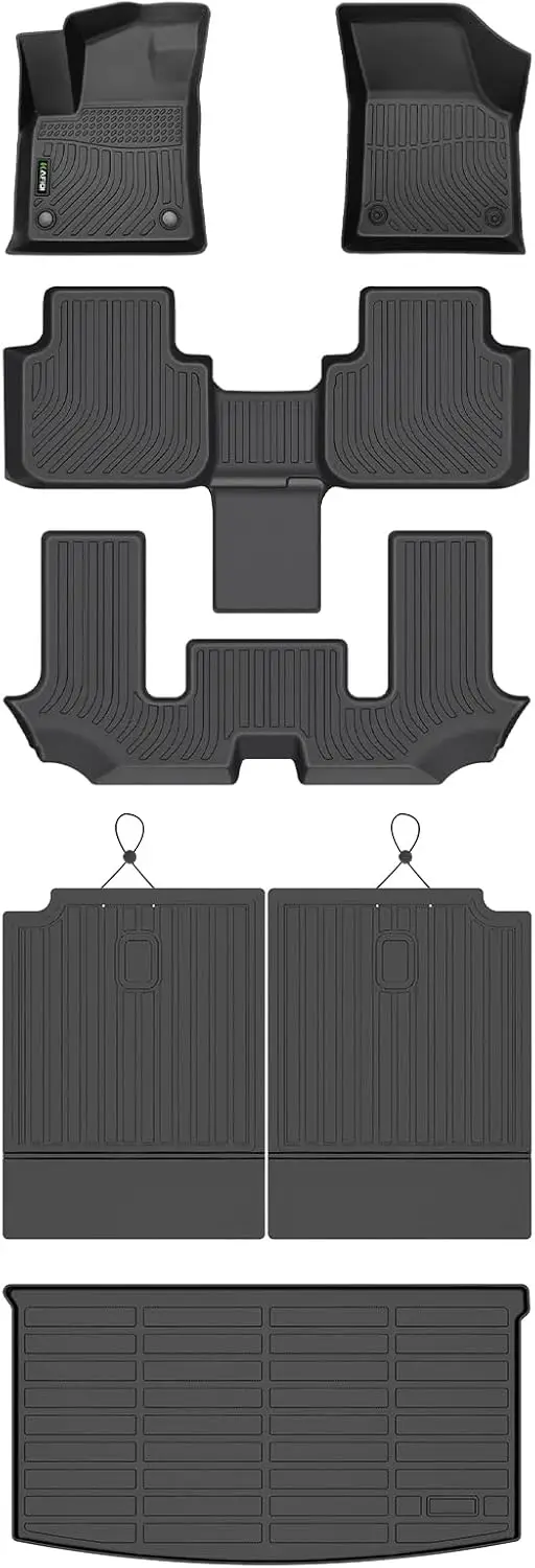 All-Weather Floor Mats and Cargo Liner Set for 2018-2026 VW Atlas (6 Passenger Bucket) - Black TPE Anti-Slip Car Accessories
All-Weather Floor Mats and Cargo Liner Set for 2018-2026 VW Atlas (6 Passenger Bucket) - Black TPE Anti-Slip Car Accessories
