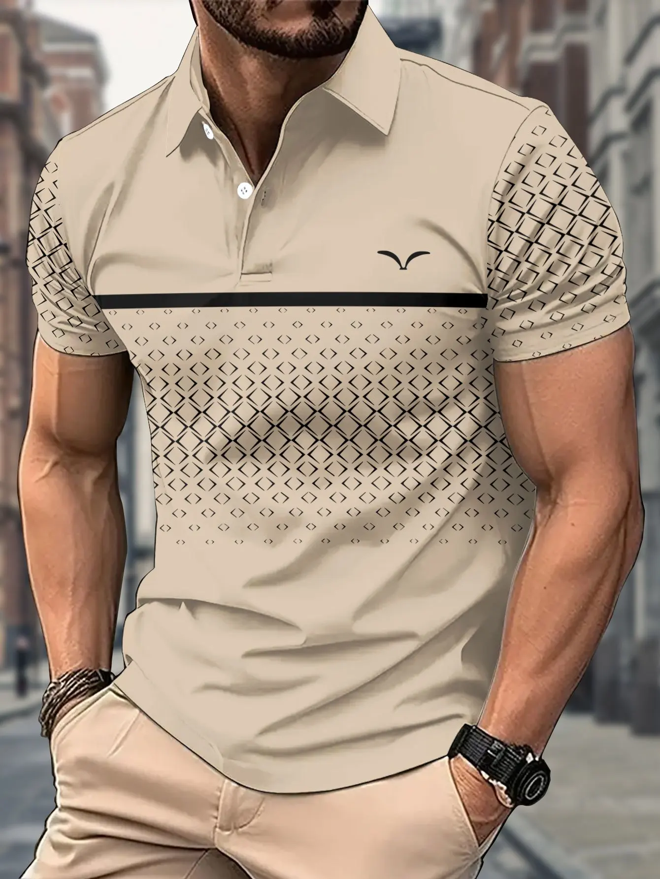 Men's Short Sleeved Polo Shirt Casual3DPrinted Golf Shirt,Seagull Geometric Pattern,Sports Style,Men's SummerShort Sleeved Shirt
Men's Short Sleeved Polo Shirt Casual3DPrinted Golf Shirt,Seagull Geometric Pattern,Sports Style,Men's SummerShort Sleeved Shirt