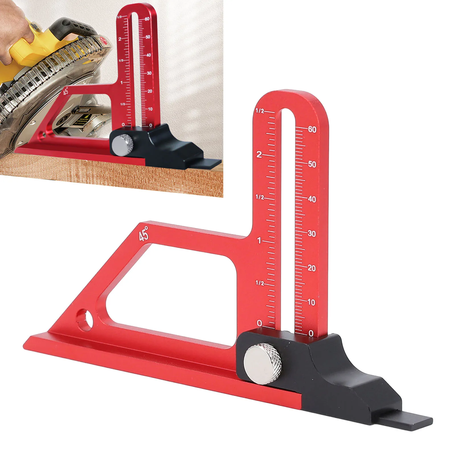 Измеритель высоты из алюминиевого сплава. Высокоточный измеритель высоты настольной пилы. Алюминиевый сплав 0‐60 мм. Удобное использование для деревообрабатывающих проектов.
Измеритель высоты из алюминиевого сплава. Высокоточный измеритель высоты настольной пилы. Алюминиевый сплав 0‐60 мм. Удобное использование для деревообрабатывающих проектов.