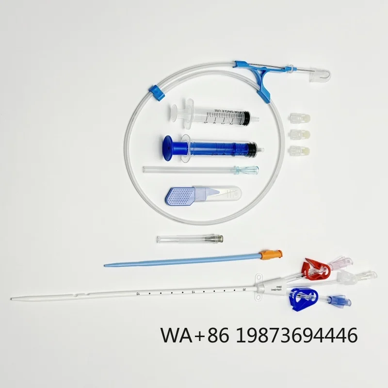 Triple Lumen Straight Hemodialysis Catheter Kit, Disposable Anesthesia Consumables
Triple Lumen Straight Hemodialysis Catheter Kit, Disposable Anesthesia Consumables