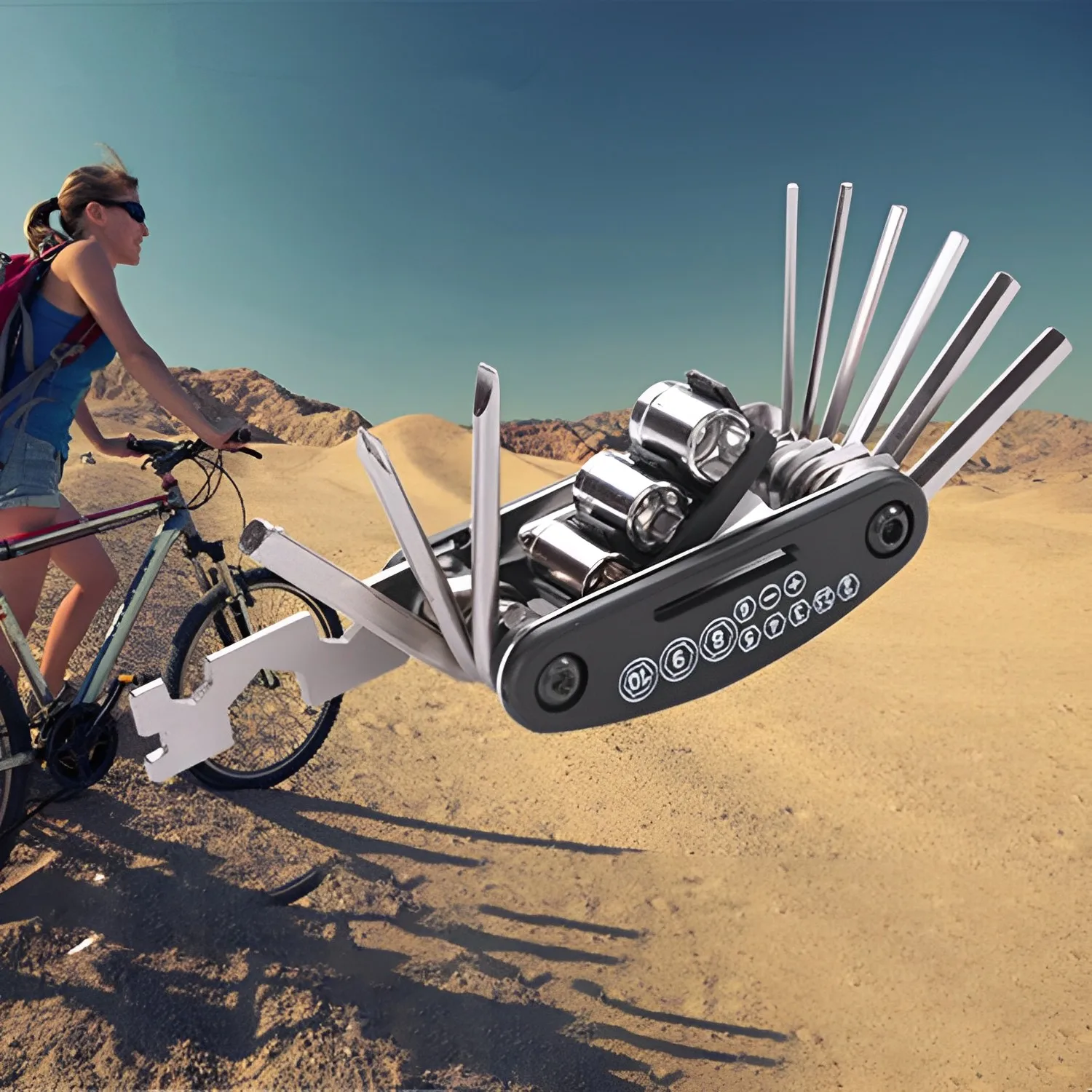16 in 1 Cycling Tool Set Multifunctional Folding Wrench With Carry Bag Mountain Bike Bicycle Repair Combination Tools
16 in 1 Cycling Tool Set Multifunctional Folding Wrench With Carry Bag Mountain Bike Bicycle Repair Combination Tools