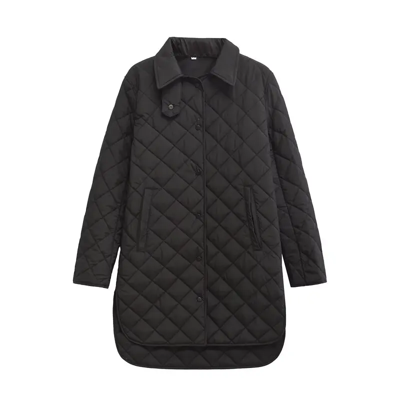 Women's Cotton Jaet Quilted irt Sle Medium Length Diamond Pattern Winter Outerwear Coat Buttoned 2024 Faion Commute
Women's Cotton Jaet Quilted irt Sle Medium Length Diamond Pattern Winter Outerwear Coat Buttoned 2024 Faion Commute