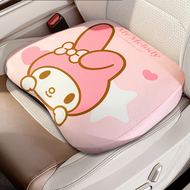 Подушка для автомобильного сиденья Sanrio, поддержка талии, увеличивающая высоту, противоскользящая, дышащая, Hello Kitty Kuromi, автозапчасти с героями мультфильмов, украшение в подарок
Подушка для автомобильного сиденья Sanrio, поддержка талии, увеличивающая высоту, противоскользящая, дышащая, Hello Kitty Kuromi, автозапчасти с героями мультфильмов, украшение в подарок