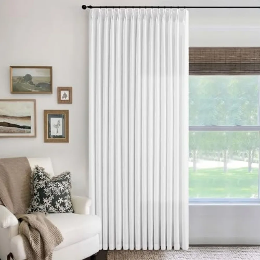 White Curtains 108 Inch Long for Living Room Modern Thick Flax Pinch Pleated Memory Trained Light Filtering Ceiling Track Syste
White Curtains 108 Inch Long for Living Room Modern Thick Flax Pinch Pleated Memory Trained Light Filtering Ceiling Track Syste