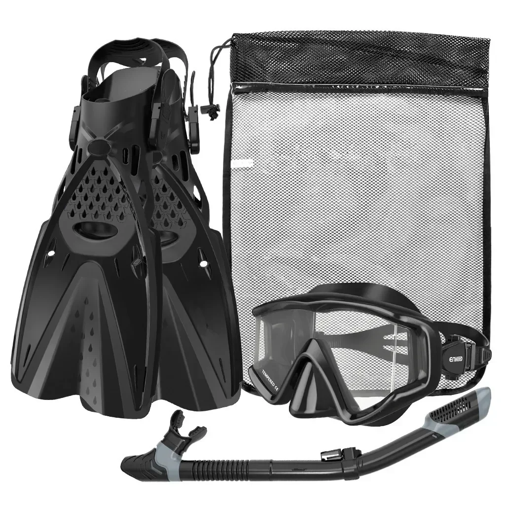 Full Body Three-window Diving Goggles Full-dry Breathing Tube Adjustment Fins Snorkeling Sambo Snorkeling Three-piece Set
Full Body Three-window Diving Goggles Full-dry Breathing Tube Adjustment Fins Snorkeling Sambo Snorkeling Three-piece Set