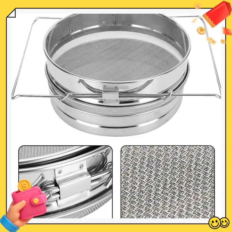 A89Q-Stainless Steel Honey Strainer Double Sieve Honey Fragment Strainer Honey Extraction Equipment For 5 Gallon Bucket Honey
A89Q-Stainless Steel Honey Strainer Double Sieve Honey Fragment Strainer Honey Extraction Equipment For 5 Gallon Bucket Honey