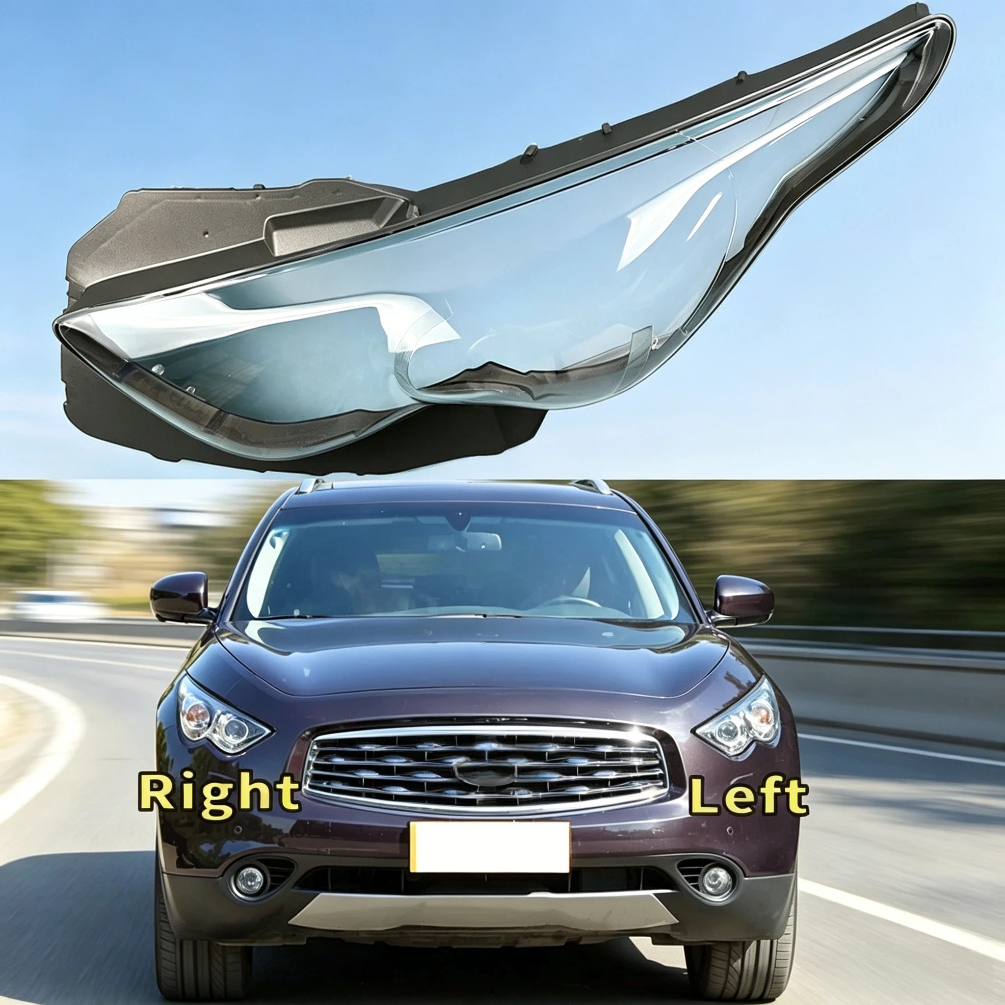 For Infiniti FX35 FX50 2009-2013 Headlight Cover Transparent Lampshade Lens Lamp Shell Plexiglass Auto Replacement Parts
For Infiniti FX35 FX50 2009-2013 Headlight Cover Transparent Lampshade Lens Lamp Shell Plexiglass Auto Replacement Parts