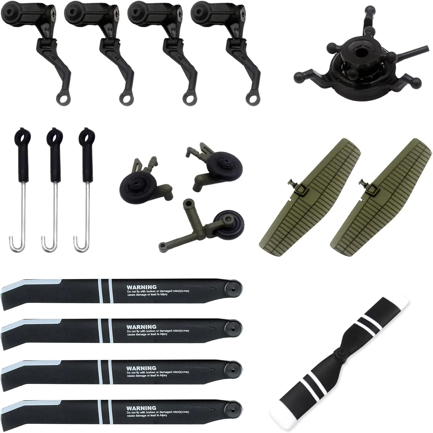 Запасные части WLtoys K170, полный комплект запасных частей для UH60L Blackhawk, пластиковый комплект аксессуаров для крепления основного лопастного колеса с винтами
Запасные части WLtoys K170, полный комплект запасных частей для UH60L Blackhawk, пластиковый комплект аксессуаров для крепления основного лопастного колеса с винтами