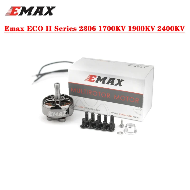 4PCS Emax ECO II Series 2306 1700KV 1900KV 2400KV Brushless Motor for RC Drone FPV Racing
4PCS Emax ECO II Series 2306 1700KV 1900KV 2400KV Brushless Motor for RC Drone FPV Racing