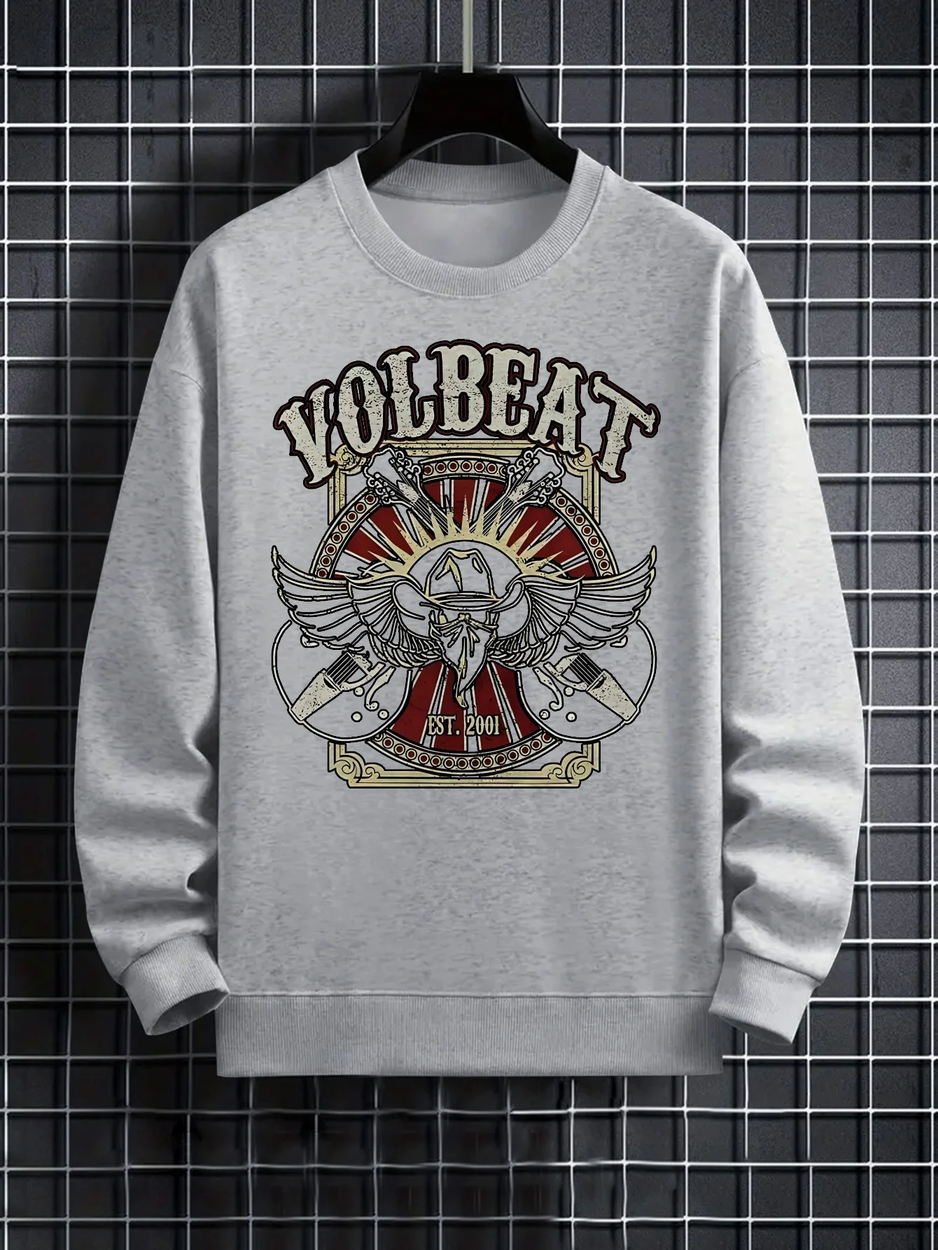 Мужская толстовка с рисунком VOLBEAT — дизайн «Черный орел и череп», «EST. Повседневный пуловер с круглым вырезом и текстом 50,83 метра для повседневного использования
Мужская толстовка с рисунком VOLBEAT — дизайн «Черный орел и череп», «EST. Повседневный пуловер с круглым вырезом и текстом 50,83 метра для повседневного использования