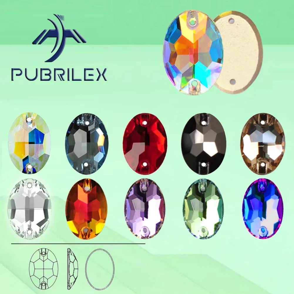 PUBRILEX K9 Glass Sew-On Oval Rhinestones Flatback Diamond Wholesale Decoration Sewing Stones for Garments Clothes And Bags
PUBRILEX K9 Glass Sew-On Oval Rhinestones Flatback Diamond Wholesale Decoration Sewing Stones for Garments Clothes And Bags