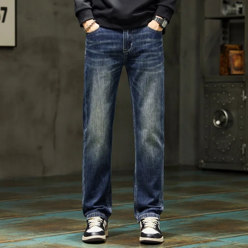 New Style Vintage Washed Jeans For Men Straight Cut Denim Pants Business Casual Office Jeans Male Full Length Trousers
New Style Vintage Washed Jeans For Men Straight Cut Denim Pants Business Casual Office Jeans Male Full Length Trousers
