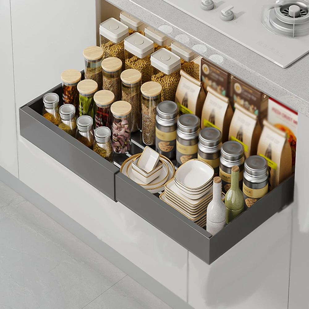 Expandable Under Sink Organizer Drawer - 42.5-68cm Width Adjustable Pull Out Storage Rack, Kitchen Cabinet Organizer
Expandable Under Sink Organizer Drawer - 42.5-68cm Width Adjustable Pull Out Storage Rack, Kitchen Cabinet Organizer