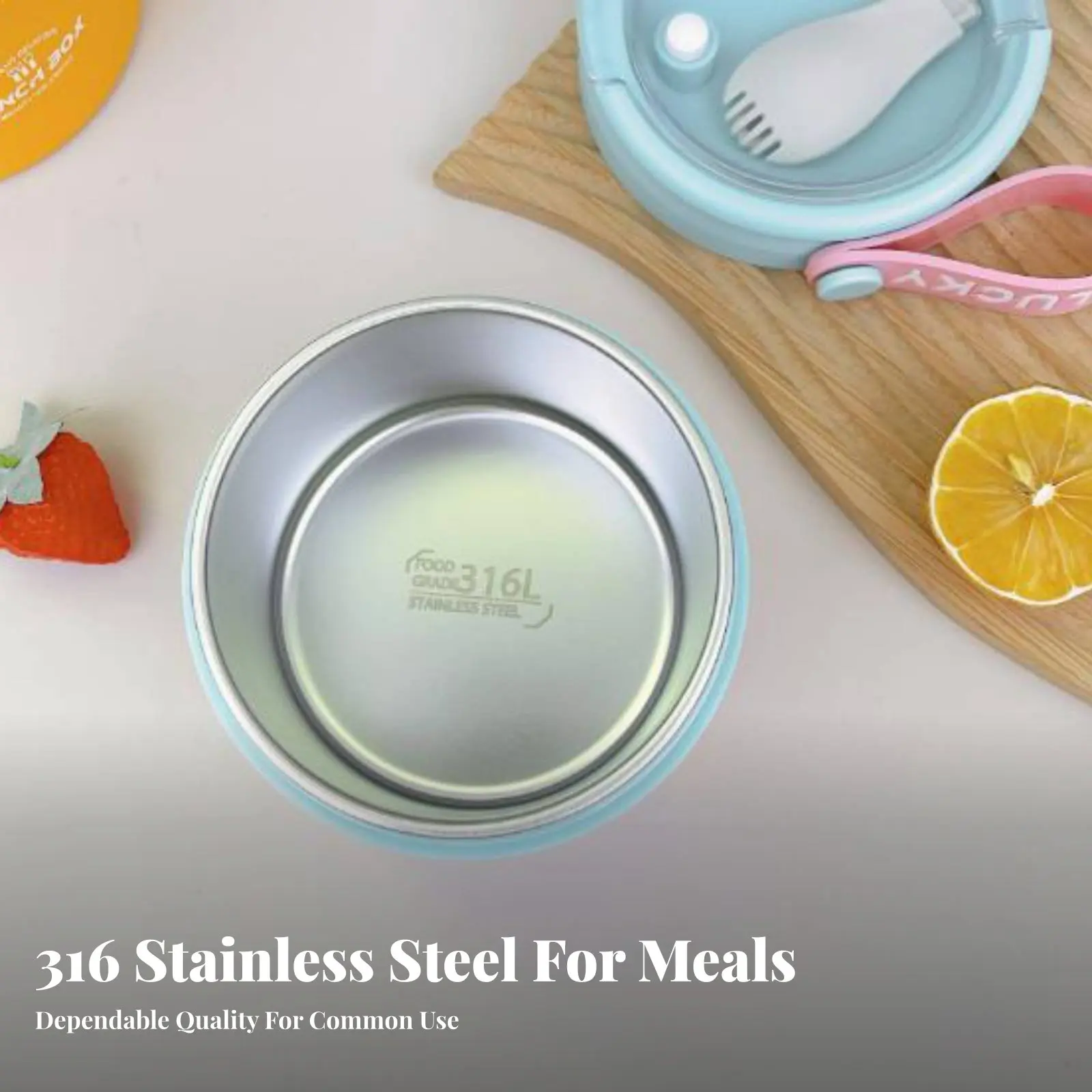 Portable Stainless Steel Lunch Box, Microwaveable Bento Container, Single Compartment, For Adults, Vibrant Color
Portable Stainless Steel Lunch Box, Microwaveable Bento Container, Single Compartment, For Adults, Vibrant Color
