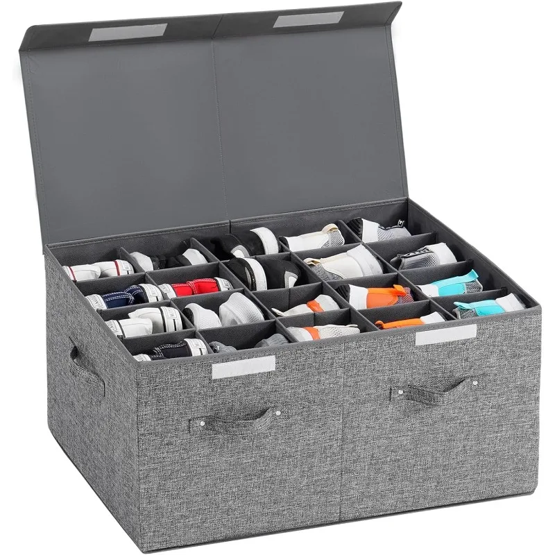 Shoe Storage Organizer for Closet Fits 20 Pairs, Large Shoe Storage Box Bins Containers
Shoe Storage Organizer for Closet Fits 20 Pairs, Large Shoe Storage Box Bins Containers