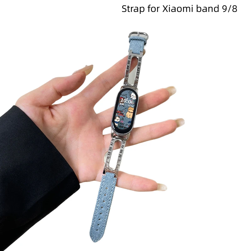 Metal strap for Xiaomi band 9 Sport Correa Bracelet Watchband For Mi band 8/9 Woman Man Wristband SmartWatch Accessories
Metal strap for Xiaomi band 9 Sport Correa Bracelet Watchband For Mi band 8/9 Woman Man Wristband SmartWatch Accessories