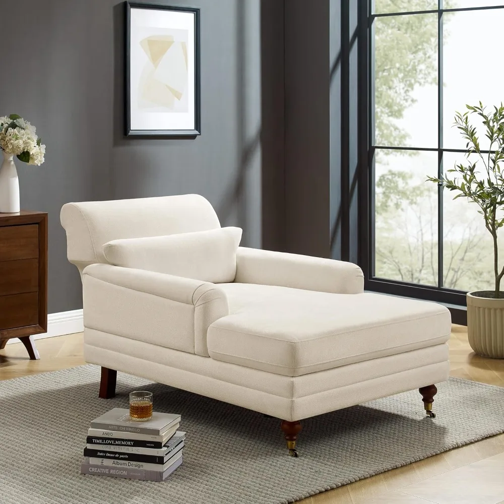 Chaise Lounge Indoor with Adjustable 37.8" Deep Backrest Chenille Chaise Lounge Couch
Chaise Lounge Indoor with Adjustable 37.8" Deep Backrest Chenille Chaise Lounge Couch