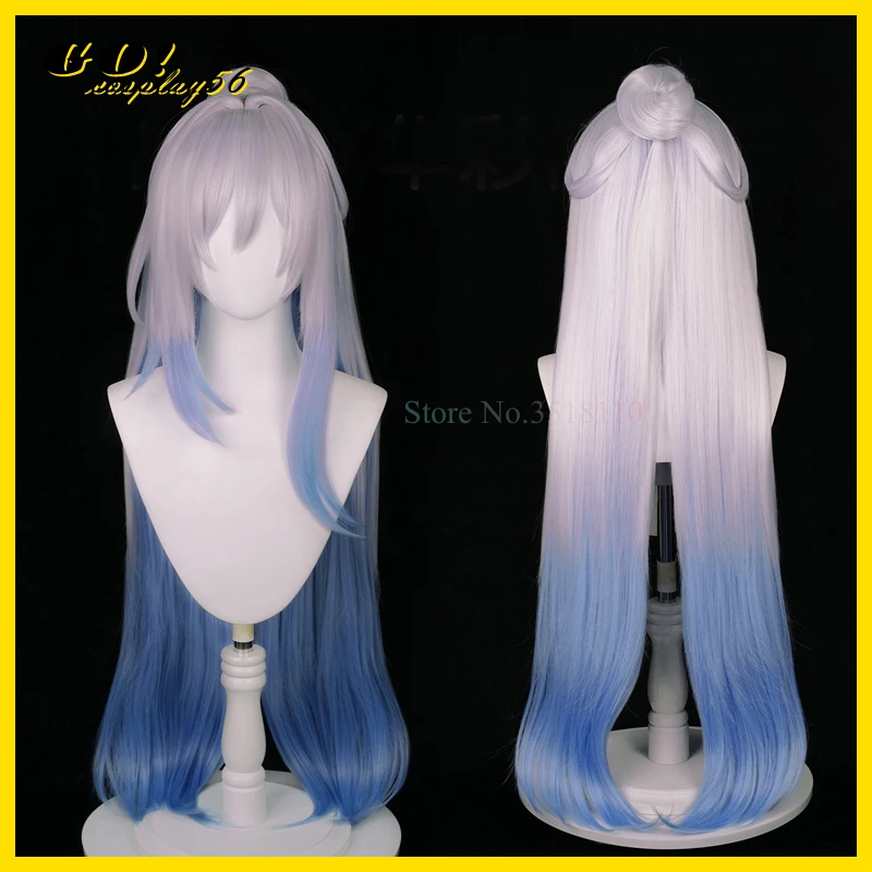 Jingliu Cosplay Wig Bun 95cm Long Straight Mixed Blue Hair Heat Resistant Scalp Game Headwear
Jingliu Cosplay Wig Bun 95cm Long Straight Mixed Blue Hair Heat Resistant Scalp Game Headwear