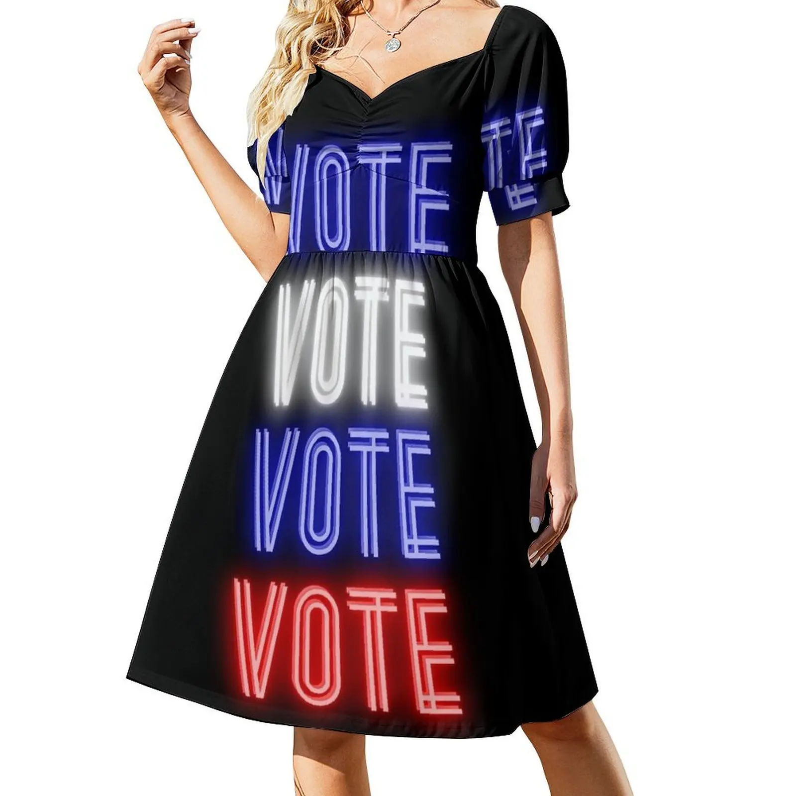 VOTE VOTE VOTE Short-Sleeved Dress dresses for official occasions dresses with long sleeves Dress
VOTE VOTE VOTE Short-Sleeved Dress dresses for official occasions dresses with long sleeves Dress
