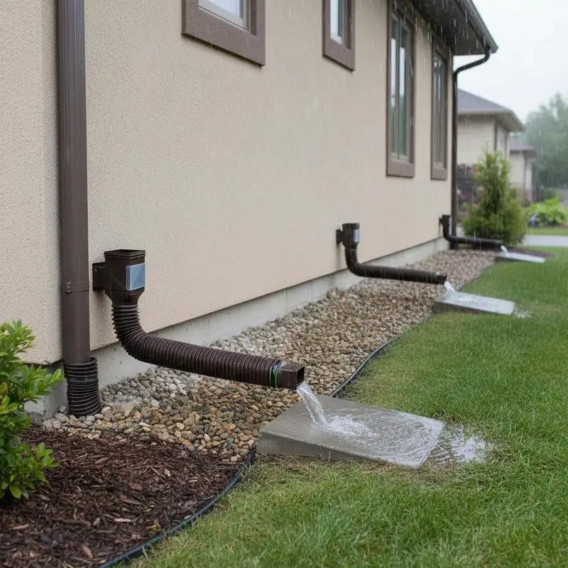 Flexible Drainage Pipes 2-Pack 22" - 63" For Yard Lawn Garden, Connectors Included High-Density Polyethylene Brown Stretchable Structure Downspout Accessory
Flexible Drainage Pipes 2-Pack 22" - 63" For Yard Lawn Garden, Connectors Included High-Density Polyethylene Brown Stretchable Structure Downspout Accessory