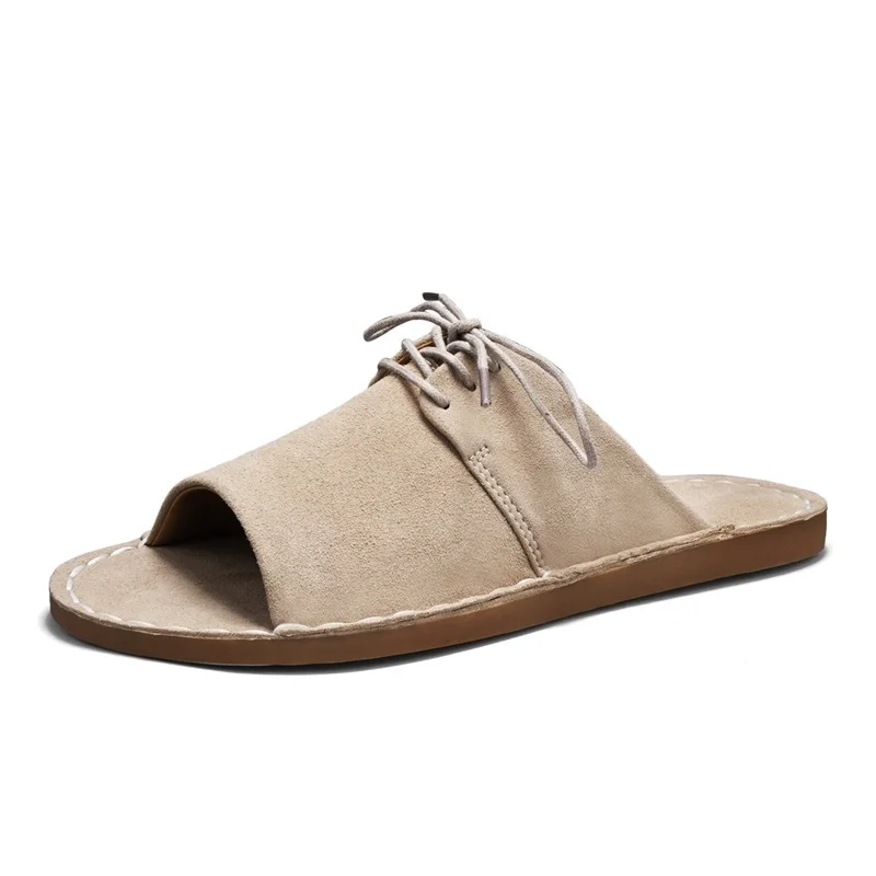Fashion Men Soft Bottom Sandals Solid Color Open Toe Suede Leather Walking Sandals 2026 New Beach Breathable Antiskid Slippers
Fashion Men Soft Bottom Sandals Solid Color Open Toe Suede Leather Walking Sandals 2026 New Beach Breathable Antiskid Slippers