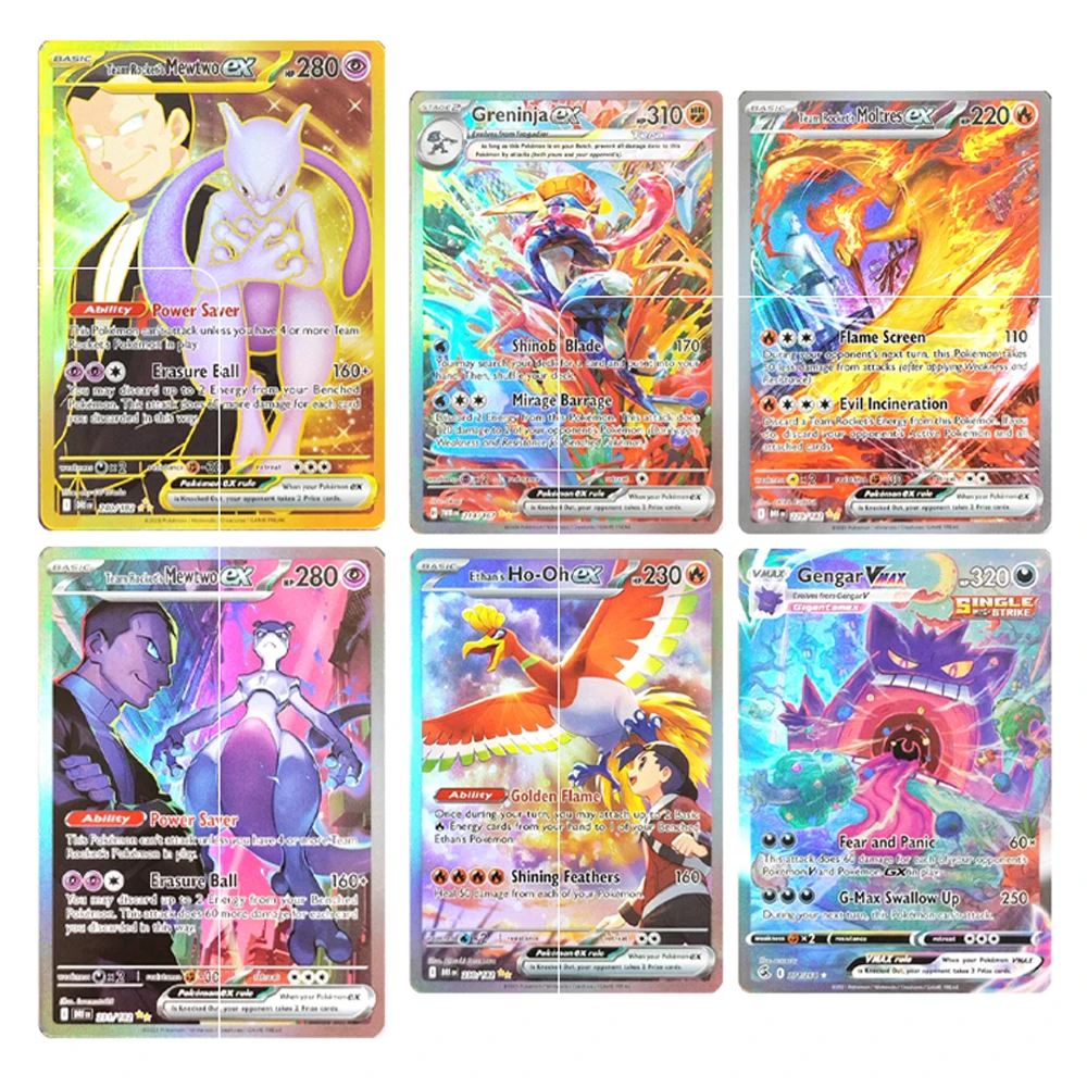 Pokemon English Card Foil Proxy Rayquaza Latios Lugia V Mew Gengari Vmax Giratian Latias Anime Game Collection Cards
Pokemon English Card Foil Proxy Rayquaza Latios Lugia V Mew Gengari Vmax Giratian Latias Anime Game Collection Cards