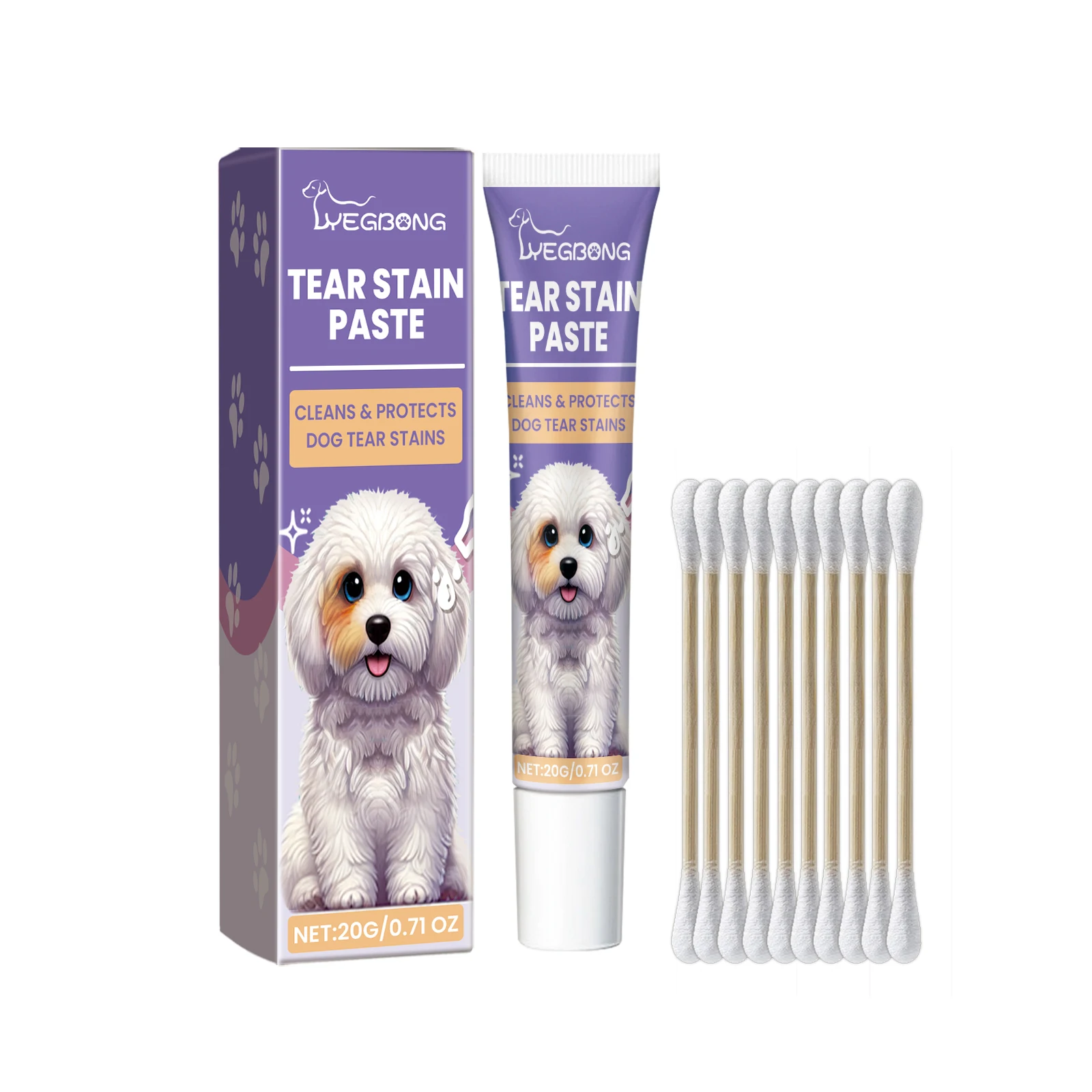 Yegbong Pet Dogs. Нежная очистка грязи и слезных пятен. Увлажняющая мазь для ухода за глазами собак
Yegbong Pet Dogs. Нежная очистка грязи и слезных пятен. Увлажняющая мазь для ухода за глазами собак