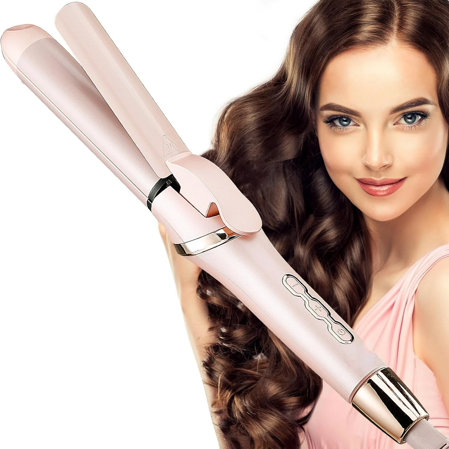 Advanced Technology Tourmaline Hair Crimper - Ceramic Hair Curling Iron - 2 in 1 Curler and Flat Iron - 1.3 Inch Styling Tool -
Advanced Technology Tourmaline Hair Crimper - Ceramic Hair Curling Iron - 2 in 1 Curler and Flat Iron - 1.3 Inch Styling Tool -