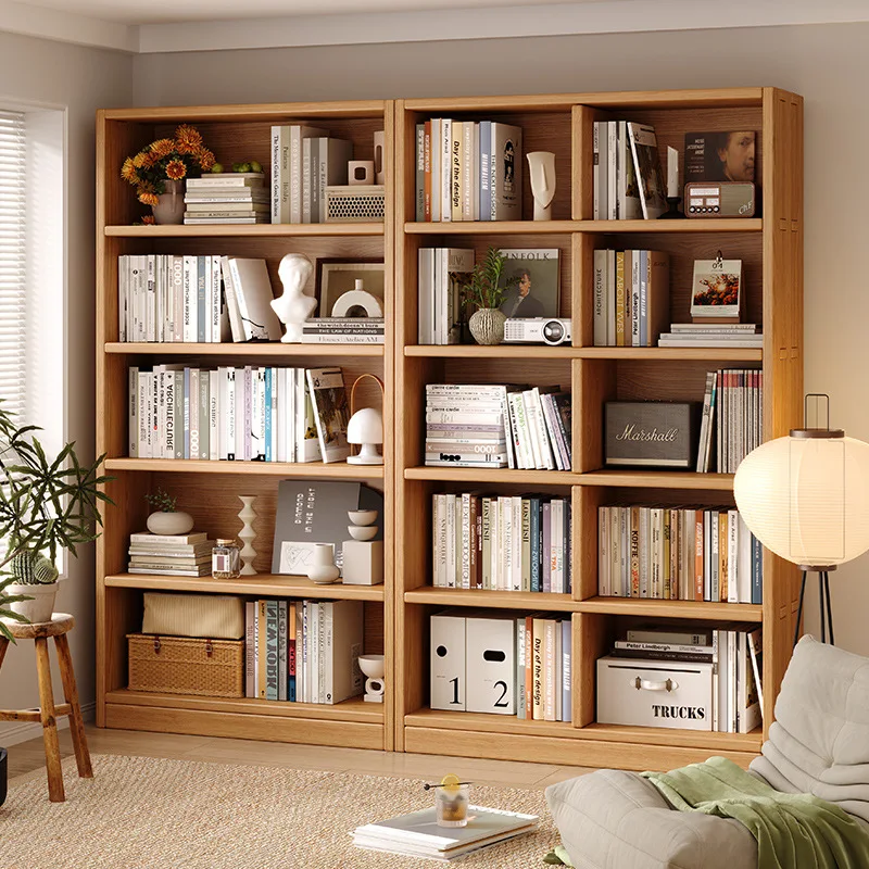 All solid wood library bookshelf floor shelf household living room integrated wall storage whole wall children's bookcase
All solid wood library bookshelf floor shelf household living room integrated wall storage whole wall children's bookcase