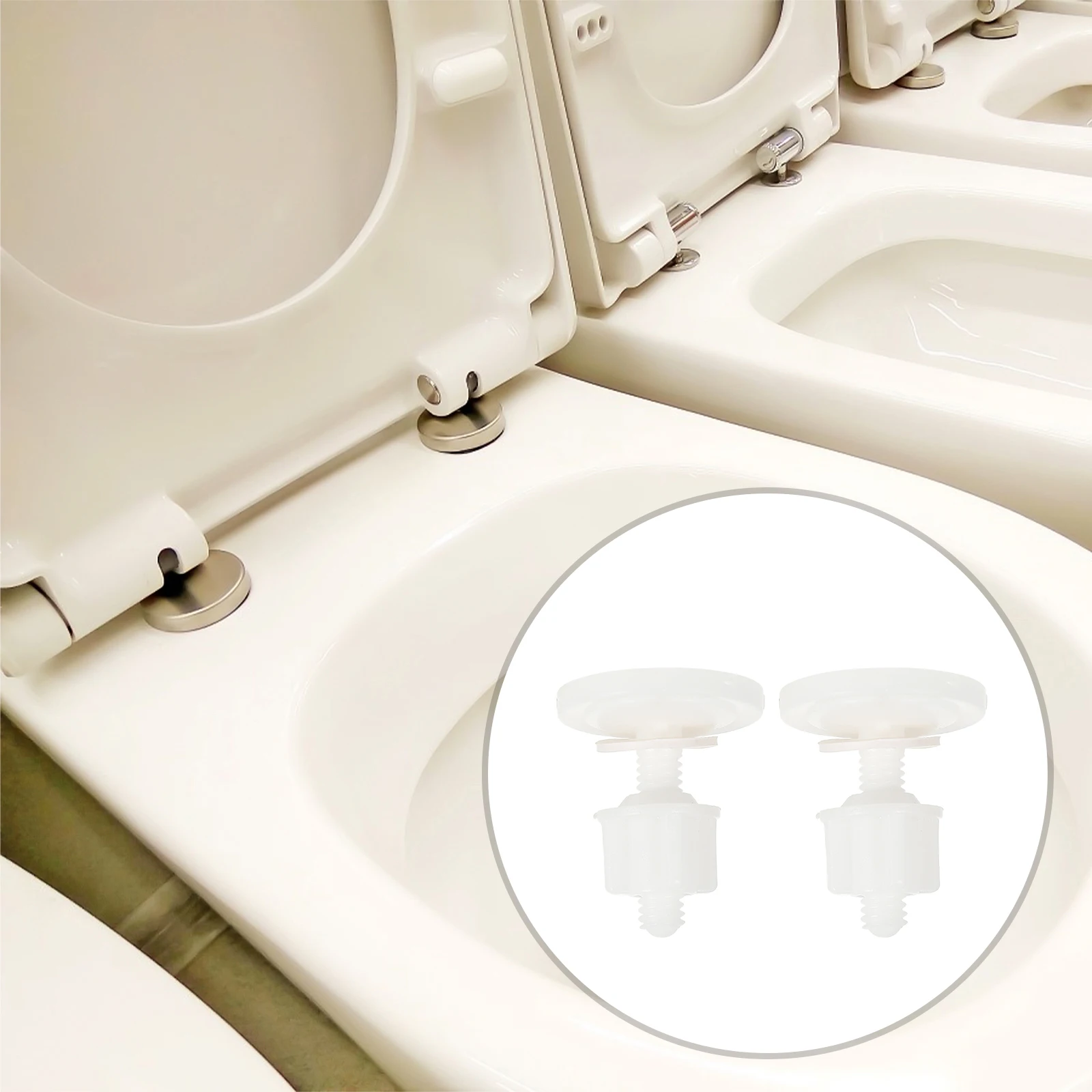 Toilet Parts Cover Screw Screws Replacement Mounting Hardware Seat Hinges White Nuts and Bolts
Toilet Parts Cover Screw Screws Replacement Mounting Hardware Seat Hinges White Nuts and Bolts