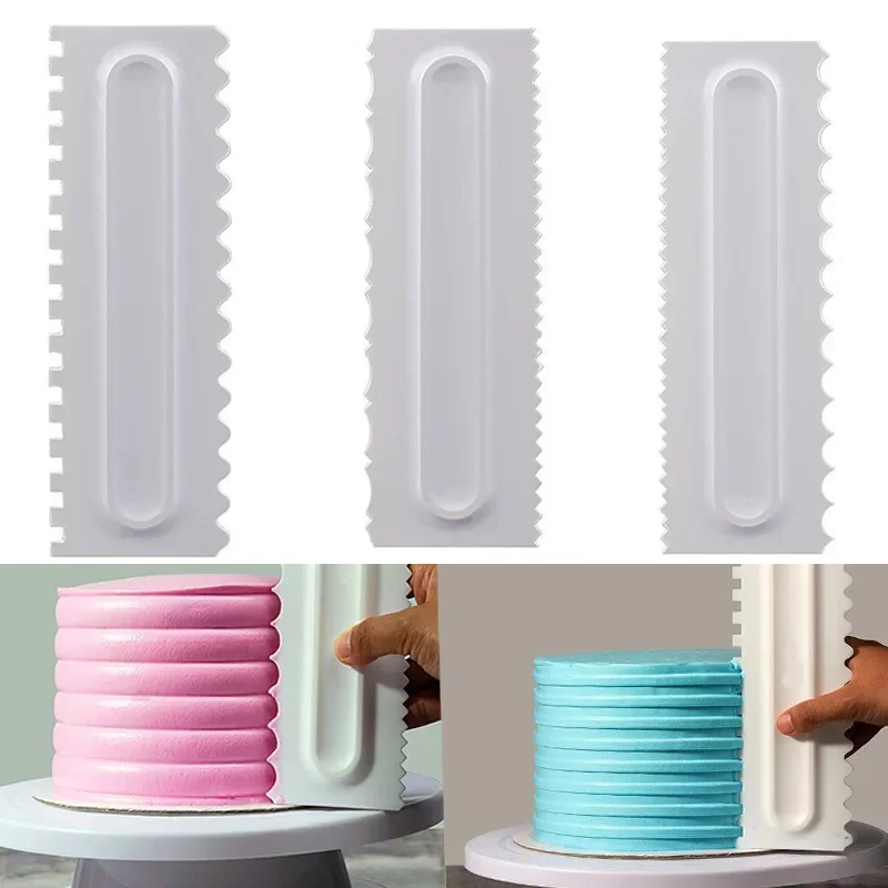 1pc Cream Scraper Irregular Teeth Edge Spatulas Cake Baking Scraper Fondant Cake Slicer Pastry Cutters Tools DIY Decorating
1pc Cream Scraper Irregular Teeth Edge Spatulas Cake Baking Scraper Fondant Cake Slicer Pastry Cutters Tools DIY Decorating